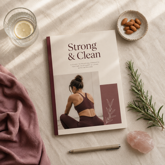 Le Guide Strong & Clean - Programme Powerlifting Féminin 5 Semaines · Cycle Hormonal · Nutrition · Cosmétiques Clean · Symptothermie